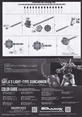 Club G Sayla's Light Cannon - Manual (8/8)