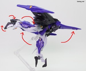 Club G Gundam Griepe - MA모드를 구현하기 위해, 다리와 기수부를 위와 같이 배치합니다.