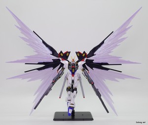 Club G Strike Freedom Gundam Type 2 & Wing of Light Effect Set - 빛의 날개를 장착한 모습. 공간을 굉장히 많이 차지합니다.. (1/3)