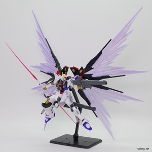 Club G Strike Freedom Gundam Type 2 & Wing of Light Effect Set - 빛의 날개 +  시제 35식 개 레일건  + 빔사벨 포즈 (1/3)