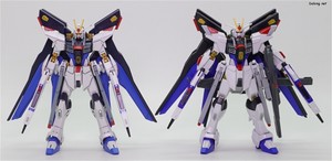 Club G Strike Freedom Gundam Type 2 & Wing of Light Effect Set - HGCE 스트라이크 프리덤 건담과 함께. 본체는 다르지만 날개가 동일합니다.