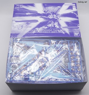 Club G Strike Freedom Gundam Type 2 & Wing of Light Effect Set - Box Open