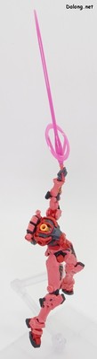 Club G Expansion Set for Red Gundam - 머리와 왼팔을 잃고, 라스트 슈팅을 패러디한 듯한 라스트 찌르기(?) 포즈. 12화 키케로가와의 전투신에서 잠깐 나온 마지막 공격 장면을 재현할 수 있습니다
