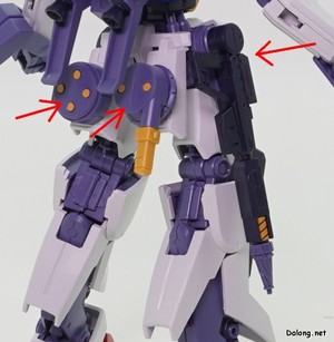 HG 1/144 Dガンダムセカンド - 有線爆弾やビームサーベル、ドリルガンの取り付け方法もD ガンダム ファーストと同じですね。