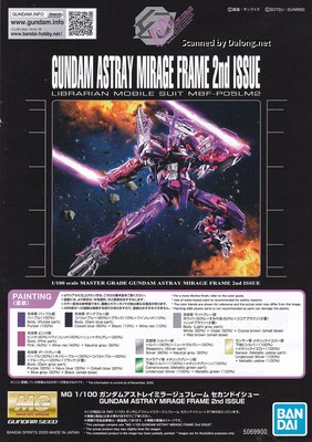 Club G Gundam Astray Mirage Frame Second Issue - Manual (1/24)