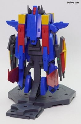 Club G Mission Pack X Type for F90IIIY Cluster Gundam - 클럽G로 발매된 MG 건담 F90용 미션팩 전용 행거를 이용한 X타입 수납상태 (2/2)