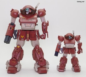 Votoms Brutishdog - 2007년에 발매된 1/20 브루티쉬 독과 함께.