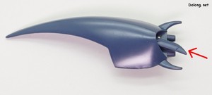 Dragonar 1/72 Dunbine Set 2 - 오라 소드는 실드 안쪽에 수납할 수 있습니다.