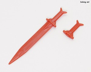 Dragonar 1/72 Dunbine Set 2 - 오라 소드. 손잡이만 달린 파츠는 칼집에 수납할 때 사용됩니다.