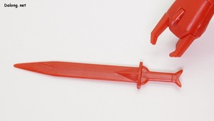 Dragonar 1/72 Dunbine Set 2 - 오라소드를 잡을 수 없는 손 구조라서, 본드로 붙여야만 합니다.