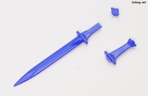 Dragonar 1/72 Dunbine Set 2 - 오라 소드. 드러믈로처럼, 손잡이만 있는 파츠는 칼집용 파츠입니다.