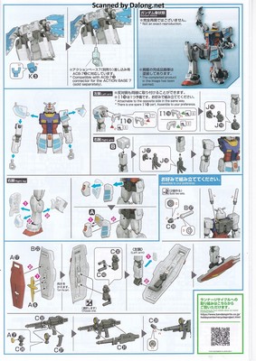 Osaka Expo RX-78F00/E Gundam (EX-001 G.L.R.S.S. Feather UNIT) Chemical Recycle Ver. - Manual (10/10)