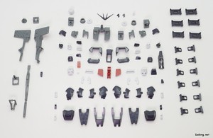 Side-F Nu Gundam (First Lot Color Ver.) - 정크파츠들