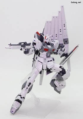 Side-F Nu Gundam (First Lot Color Ver.) - 빔라이플 포즈 (1/3)