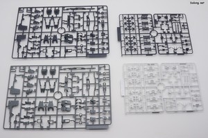 Side-F Nu Gundam (First Lot Color Ver.) - 새로운 색조합을 위해 중복 제공되는 런너들