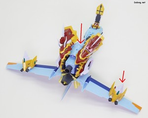 Figurerise Standard Magnagarurumon - Next, attach it to the main body, then add the Kaisergreymon parts on top of the wings as well.
