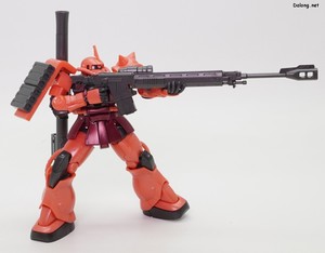 HG Char Aznable's Zaku II [Metalic] - Rifle shooting pose (2/3)