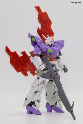 HG 1/144 ガンダムベース限定 ムーンガンダム (ロング・ライフル装備) - 様々な角度から (5/6)
