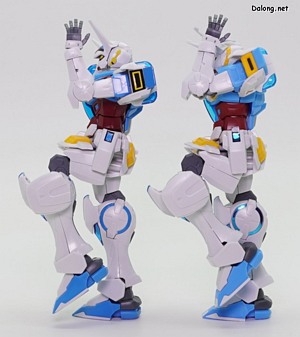 Gundam Base G-Self Perfect Pack [Reconguista in G the Movie Ver.] - 기존 HG와의 팔다리 가동성 비교. 팔꿈치/고관절/종아리 장갑이 개선되면서 팔다리의 접힘각이 좋아졌습니