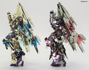HGUC 유니콘 건담 3호기 페넥스 (디스트로이 모드) 골드 & 실버 세트 - 가동성은 기존과 동일합니다.