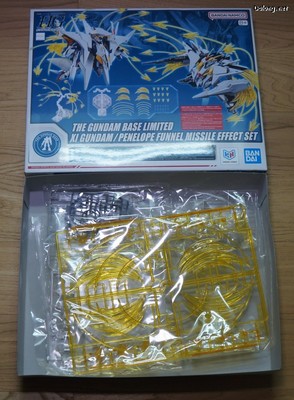 Gundam Base Xi Gundam / Pelelope Funnel Missile Effect Set - Box Open