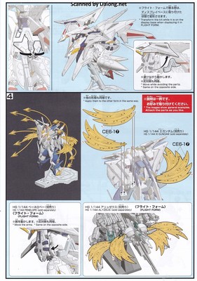 Gundam Base Xi Gundam / Pelelope Funnel Missile Effect Set - Manual (5/6)