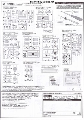 MG RX-78-2 Gundam (Perfect Gundam Ver.)[Anime color] - Manual (2/8)