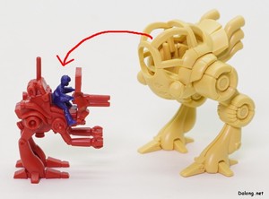 Xabungle Durun Type - 호그 타입과 블랑 타입의 콕핏에는 본체와 동일한 라그 우라로 파일럿 피규어를 탑승시킬 수 있습니다. (2/2)