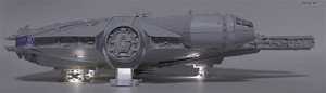 PG 1/72 Millennium Falcon - 다양한 각도에서 본 LED 광원 효과들. (4/7)