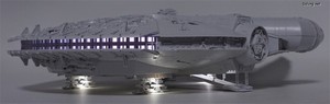 PG 1/72 Millennium Falcon - 다양한 각도에서 본 LED 광원 효과들. (5/7)