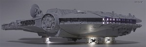 PG 1/72 Millennium Falcon - 다양한 각도에서 본 LED 광원 효과들. (7/7)
