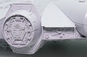 PG 1/72 Millennium Falcon - 측면부의 살벌한 디테일들. (8/10)