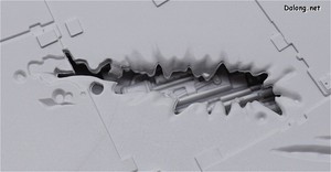 PG 1/72 Millennium Falcon - 스크래치가 묘사된 부분 안쪽에도 내부 메카닉이 노출되게 되어 있습니다.