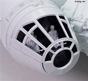 PG 1/72 Millennium Falcon - 콕핏부의 창살형 파츠와 클리어 파츠 비교 (1/2)