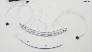 PG 1/72 Millennium Falcon - 메인스러스터용으로는 6개의 LED가 배치되는데, 광원 분산용 특수 투명 파츠를 이용하여 그럴듯 하게 분산됩니다. 다만 제 경우 운이 나빴는지 LED 1개가 불량이라 불이 안들