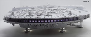 PG 1/72 Millennium Falcon - 메인 스러스터의 광원 효과.