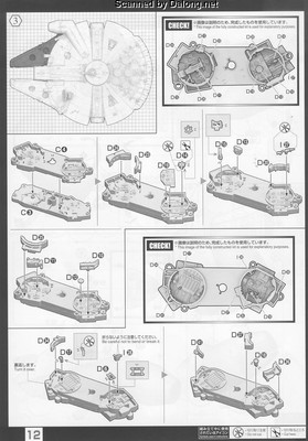 PG 1/72 Millennium Falcon - Manual (12/62)
