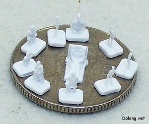 PG Yamato - 100원짜리 동전 위에 올려둔 모습. 1/350의 피규어라니, 대략 얼마나 작은 크기인지 감이 오시는지..