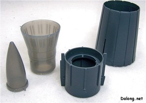 PG Yamato - 거대한 노즐 부품들. 볼륨감 짱~ 무조건 다 통짜 사출입니다. 접합선 따위는..