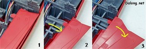 PG Yamato - 저것이 제대로 날개가 펴지는 스텝인데.. 동시에 펴지면 안되고, 우선 전체적으로 바깥쪽으로 먼저 튕겨 나온 다음, 3개의 날개로 분리되며 펴져야 합니다.