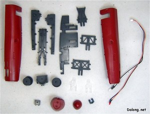 PG Yamato - 배머리의 부품도. 깜~빡하고 닻의 쇠사슬부분을 먼저 조립해 버리는 바람에 -_-; 부품도에서 그부분이 조립된채 찍혔습니다.