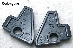 PG Yamato - 비슷한 부품 헷갈리지 말라고 번호가 몰드되어 있습니다. 오 이런 싸아비쓰를..