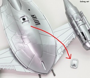 Star Wars 1/48 The Mandalorian's N-1 Starfighter - 바닥의 커버를 제거하고 전용 스탠드에 올릴 수 있네요. (1/2)
