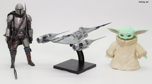 Star Wars 1/48 The Mandalorian's N-1 Starfighter - 1/12 만달로리안 (베스카 아머), 1/4 그로구와 함께.