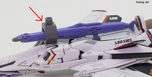 Macross VF-25F Messiah Valkyrie Alto Custom - 스탠드에 올리려면 스탠드용 조인트 파츠를 추가해야합니다.