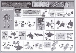 Macross VF-25F Messiah Valkyrie Alto Custom Deluxe Set - Manual (4/20)