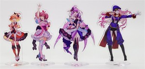 Macross VF-25F Messiah Valkyrie Alto Custom Deluxe Set - VF-31 디럭스 세트들의 아크릴 스탠드들과 단체샷.