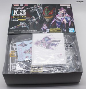 MacrossHG VF-31S Siegfried (Arad Molders Use) Deluxe Set - Box 
 Open