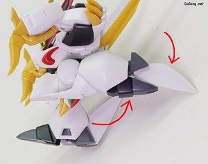 Wataru Ryuomaru - 다리를 위와 같이 배치하여 날개처럼 만들어준 후, 머리를 밖으로 뽑아냅니다. (1/2)