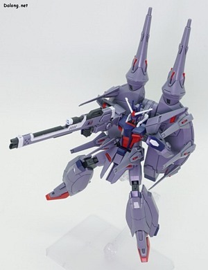 HGCE Legend Gundam - 고 에너지 빔 라이플 + GDU X5 공격 빔 기동포 합동 공격 포즈 (1/3)